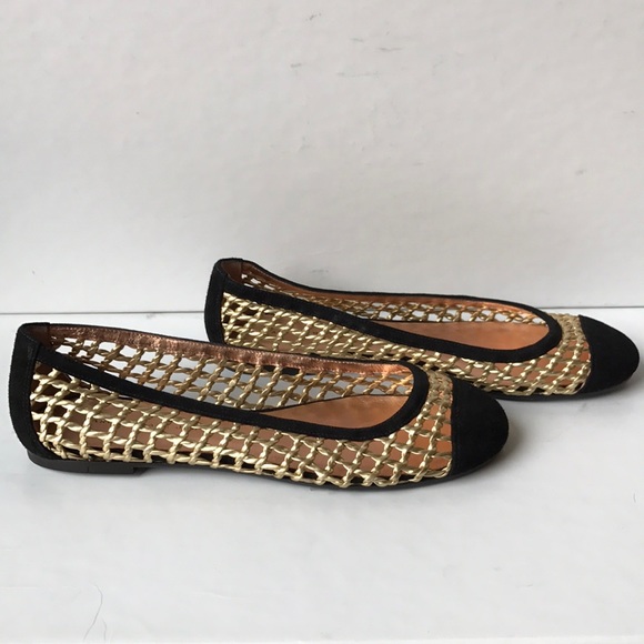 Marc Jacobs cap toe ballet flats! Black gold 7 - Picture 8 of 8